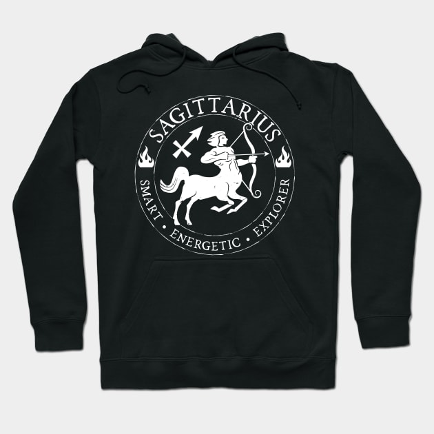 Sagittarius Zodiac Birthday Star Sign Zodiac Gift Hoodie by atomguy